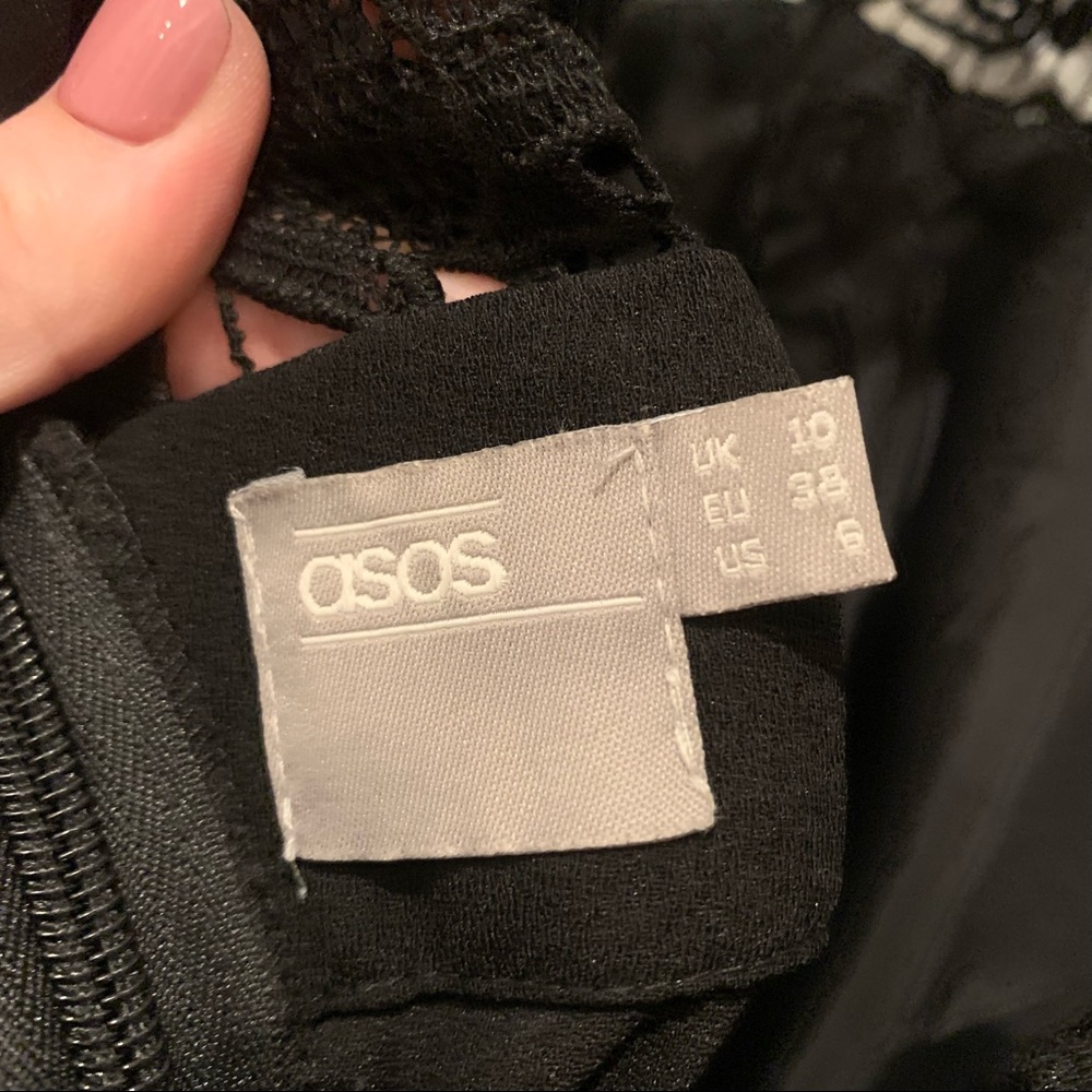 ASOS Black Jumpsuit with Lace Detail - Picture 11 of 11